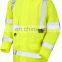 Men's 100% polyester 300D oxford 3m reflective safety red jacket