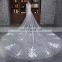 HSP1704 High Quality Lace Appliqued Veil Wedding Bridal Long Cathedral