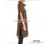 Women ribbed Chunky turtleneck Elbow sleeves pullover poncho