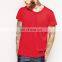 plain pocket solid color mens red t shirt