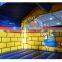 Inflatable yellow jumping castle to kids for fun