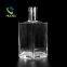 square glass vodka whiskey bottle 70cl 700ml top quality super flint wine bottles wholesale