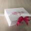 4C printing matte lamination process flat clean rigid box for small bride morning dress