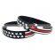 Hot Selling One inch American Flag Silicone Wristbands for USA