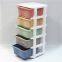 Simply 4 drawers Tower Cabinet Bookstand colorful Plastic Storage Unit for clothes