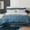 China Luxury Machine Washable Microfiber Solid Color King Bed Comforter Set