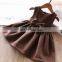 Girls on sale in autumn and winter 2 colors into bow tie pure color children's vest skirt