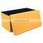 RTS Foldable Rectangle storage ottoman stool sitting chair for bedroom and livingroom to sacing space for sundries