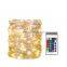 New Fairy Garland RGB 16 Colors Changing Led String Light 10m Battery Remote Control Christmas Outdoor Decor Party Wedding Light