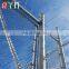 6ft Razor wire top galvanized steel chain link airport fence