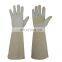 HANDLANDY Hot sale home work long pigskin leather garden gloves ladies garden glove,rose pruning gloves