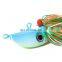 New 20-150G Sinking spinners fishing lures metal spoon with Quality Hooks Squid Luminous Jigging Sea bass Lures