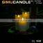 Flameless candle with realistic flame and timer function