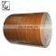 Galvanized PPGI PPGL Wood Paint Surface Color Coated  Steel Coil ASTM AISI