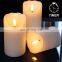 Bullet Wick Flickering Remote Swirling Glitter Pillar Flameless & Led light Candles