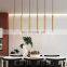Modern Dimmable LED Pendant Lamp Long Tube Spot Light For Kitchen Island Dining Room Shop Bar Decor Cylinder Pipe Hanging Lights