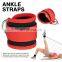 Adjustable Ankle Straps For Cable Machines Pink Gym Neoprene Fitness Padded Ankle Strap