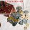 Multi-function Genuine Nappa Leather Pocket Coin Holder Purse with snap button