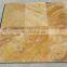 Premium Quality Home and Hotel Decoration Gold Yellow Travertine Tile Paver Pattern Set Made in Turkey Cem-FPT-05