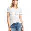 soft girl style t shirt wear up fitness shirts
