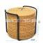 Custom Logo Natural Multifunction Printing Blank Round Cork Coasters With Holder