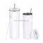 Travel Skinny 20 oz Double Wall 20oz Skinny Tumbler Diy Sublimation Blanks