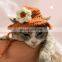 Hot Sale Crochet Pet Hat, Crochet bucket hats for cat, Knitted Sun Hat Hats for Dog and Cat Vietnam Supplier Cheap Wholesale