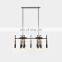 Indoor Modern Art Design Led Vintage Brass Agate Chandelier Pendant Light Bead Ball Lamp