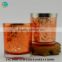 Copper Candle Jars Glass with Metal lid for Wedding Centerpieces