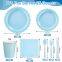 Wholesale 25-Guest Lace Disposable Tableware Sets - Paper Plates, Cups for Birthday & Wedding