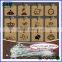 Printed Technics and Paper Material hang tag