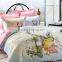 Cheap wholesale soft cotton flower pattern 4 pcs Bedding set