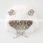 japanese wholesale unisex cute babies hat animal ear high quality check dot pattern lining and strap infant wear child clothes