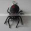 Popular Simulation mini Spider shaped key holder with led light, Luminous key chain with sound