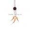 Handmade Wholesale Unique Oxhead Design Leather Wooden Beads Feather Indian Dream Catcher Necklace