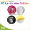 Custom 3D sticker, colored blister number stickers