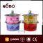 2016 NOBO new design stainless steel pot with glass lid