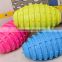 grenade shaped rubber squeaky pet dog chew toy