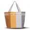 Women Girl Lady Linen Cotton Stripes Printing Canvas Tote Shopping Bag