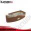 PU leather six slot watch packaging,2016 new design watch case,brown color leather watch box
