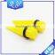 Fancy Body Piericng Jewelry White Acrylic Ear Plugs Taper Shaped Ear Stretcher