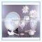 Romantic silver glass mosaic mirror vase