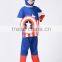 Halloween Party blue Child Captain America fancy dress kids costume