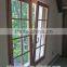 Latest design brown color PVC tilt and turn windows with grilles,PVC windows and doors