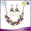 Best gift for women environmental zinc alloy rhinestone jewelry set in latest design
