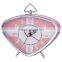 triangle shape metal case mechanical alarm clock