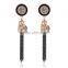 2016 A-bomb Wholesale Fashionable Golden Beaded Tassel Earrings