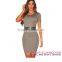 Sexy Abdomen Cut out Little Black Party Bandage latin dance dress