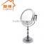 High quality two sides magnidying table makeup mirror with LED light