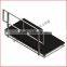 Aluminum portable stage handrail with 0.8 m height